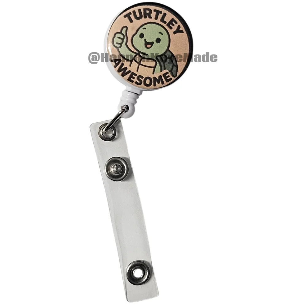 Turtley Awesome Handmade Badge Reel – Retractable ID Holder
